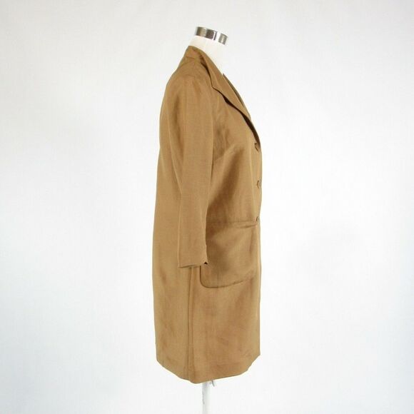 Doncaster beige button front coat 6 - Picture 5 of 8